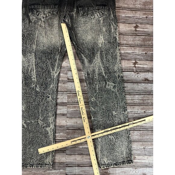 PRPS Demon Fit Bruised Never Broken Denim Jeans Size 36 color two tones black - Picture 6 of 6